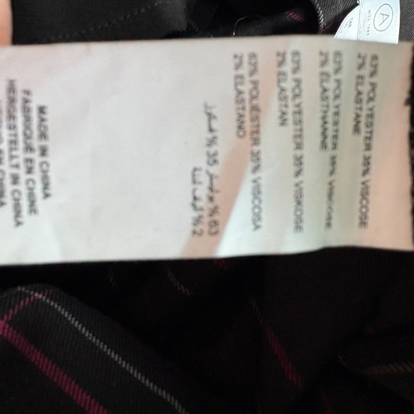 Charcoal Grey Plaid A-line Midi Skirt from Addition Elle Sz. 14W - Picture 5 of 6